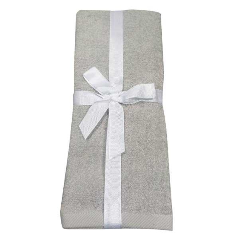 2-Pack Grey Cotton Hand Towels, 15×25