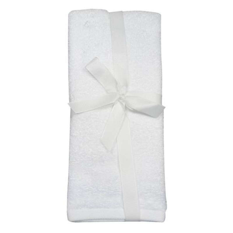 2-Pack White Cotton Hand Towels, 15×25