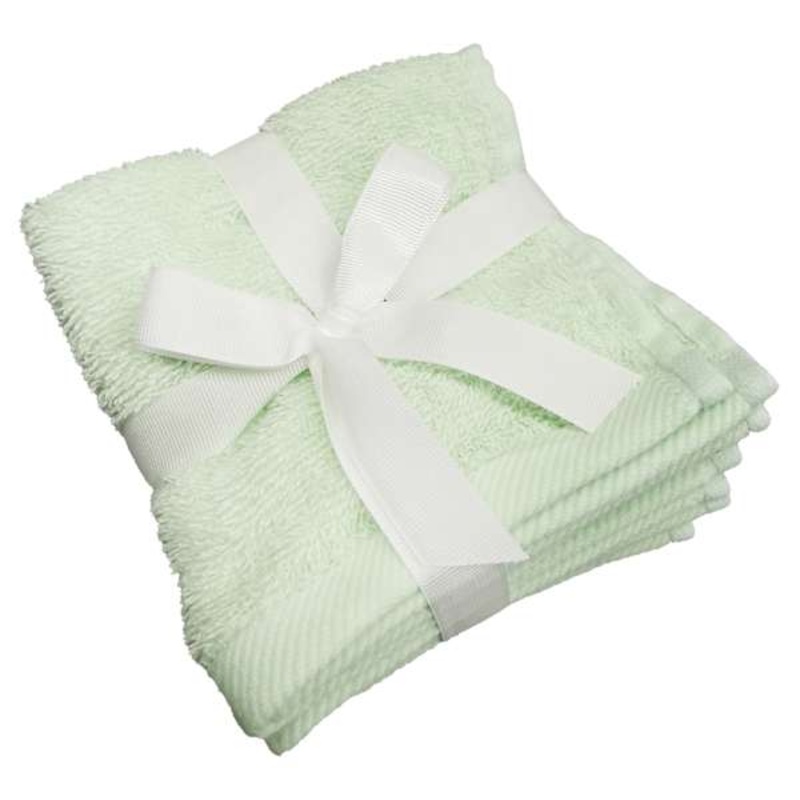6-Pack Aqua Cotton Washcloths, 12″