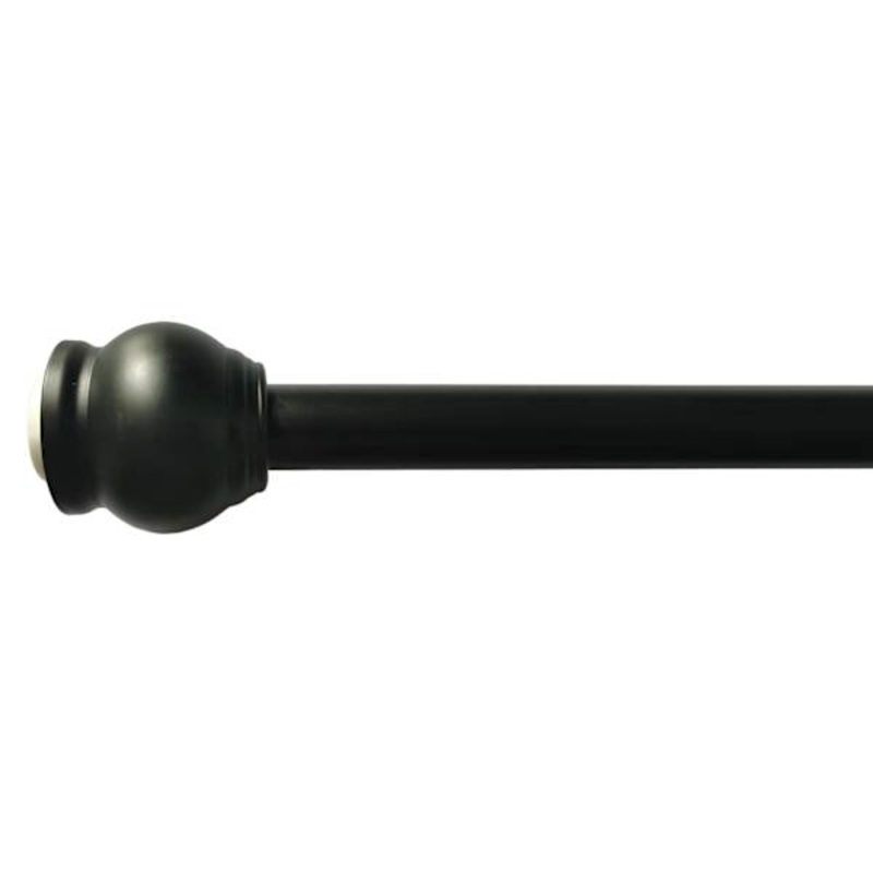 Black Round Shower Rod, 72″