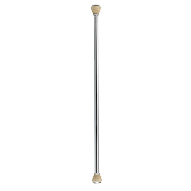 Chrome Steel Shower Rod, 42-72″
