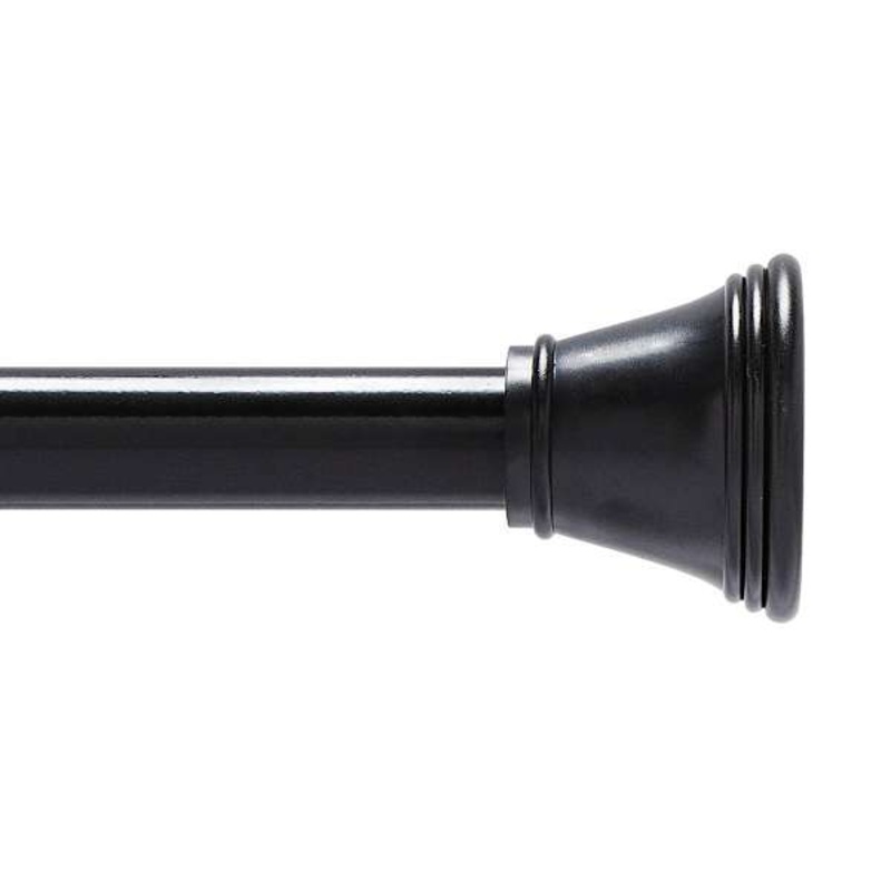 Gloria Black Shower Rod 42-72
