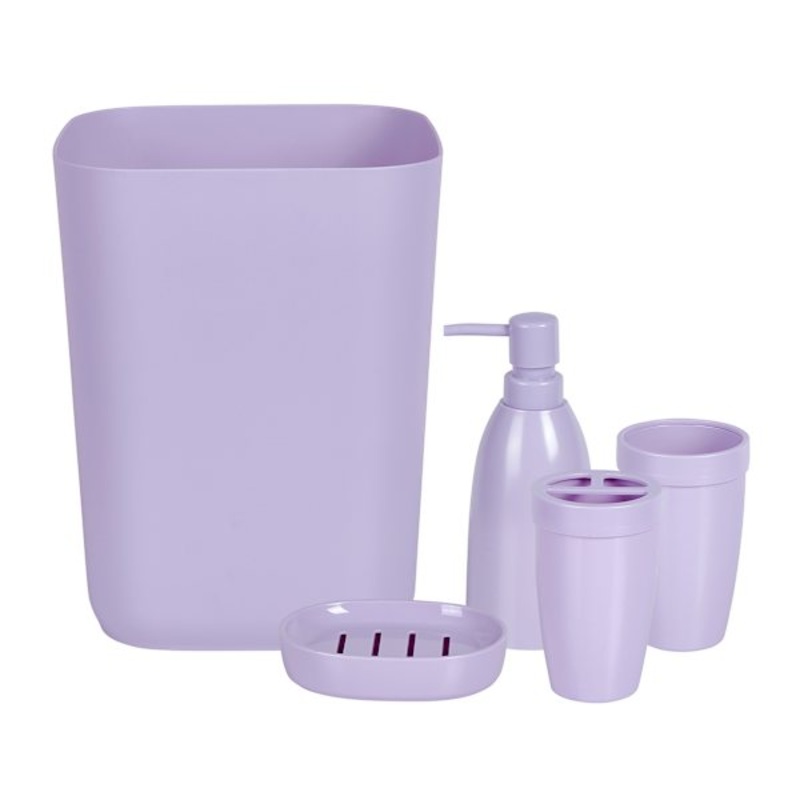 Tiny Dreamers 5-Piece Purple Bath Accessory Set