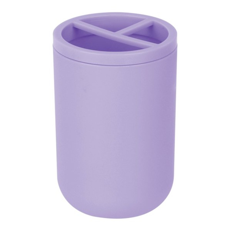 Tiny Dreamers Purple Plastic Toothbrush Holder, 4.4″
