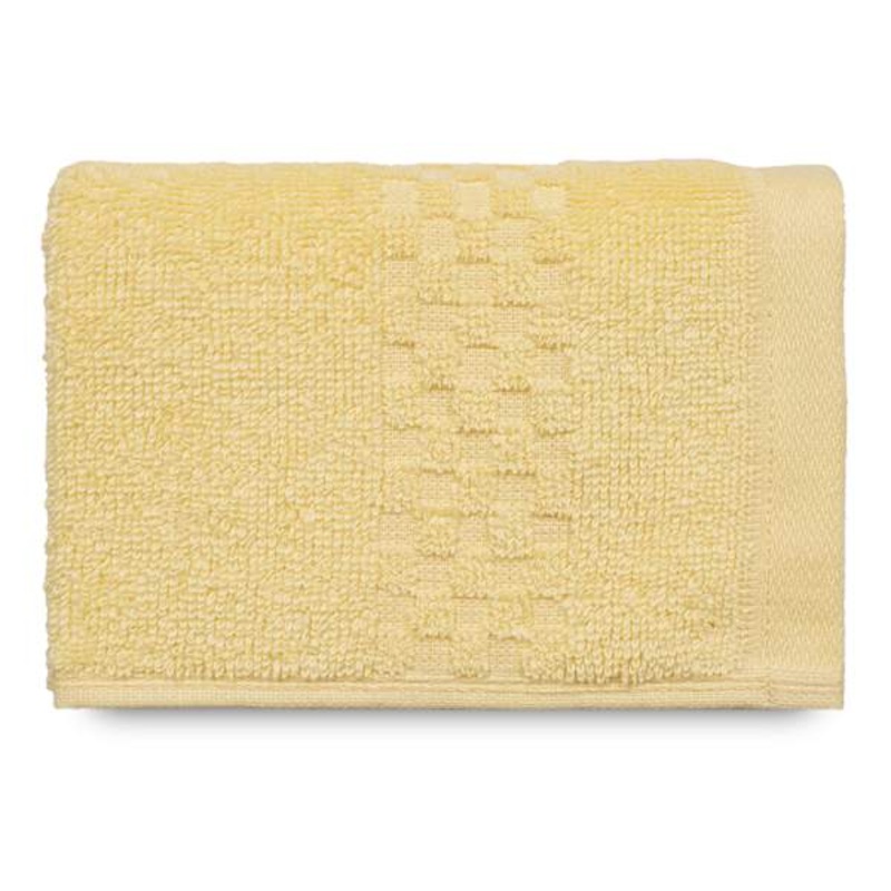 Tiny Dreamers Yellow Cotton Washcloth, 13″