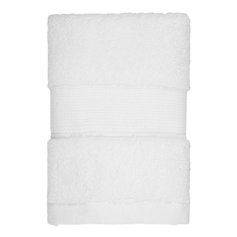 White Egyptian Cotton Washcloth, 13″