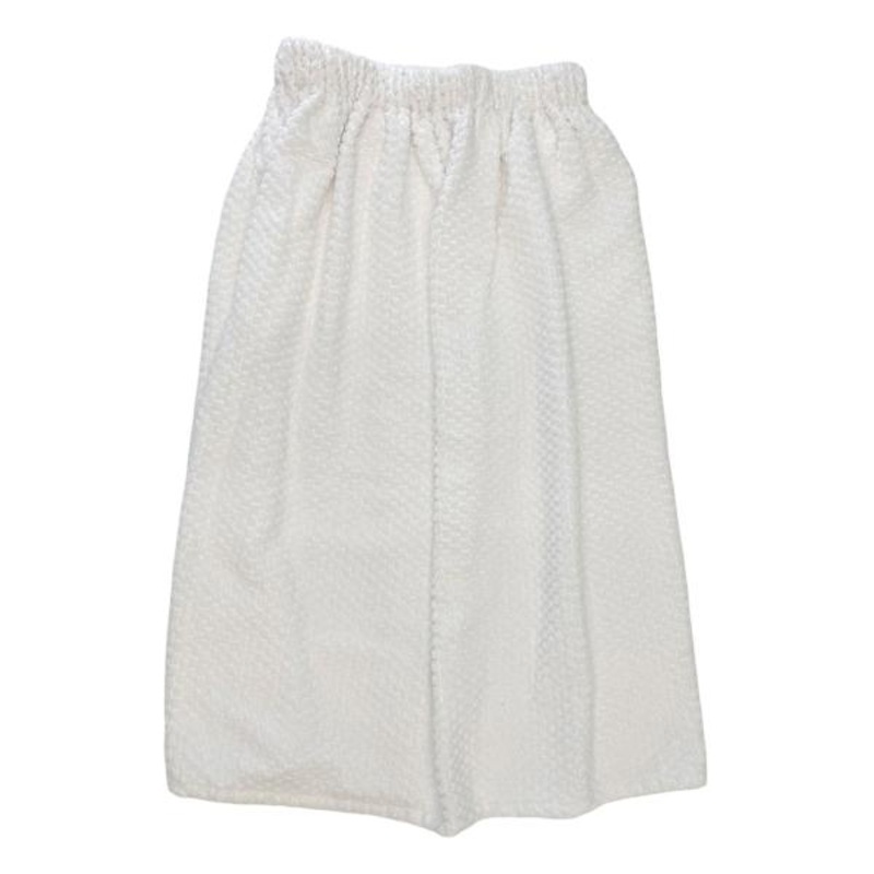 White Textured Terry Shower Wrap, 31×60