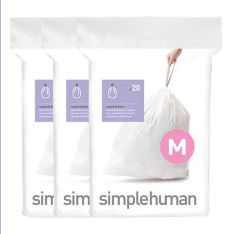 SimpleHuman 3-Pack Custom Fit Liners, Code M