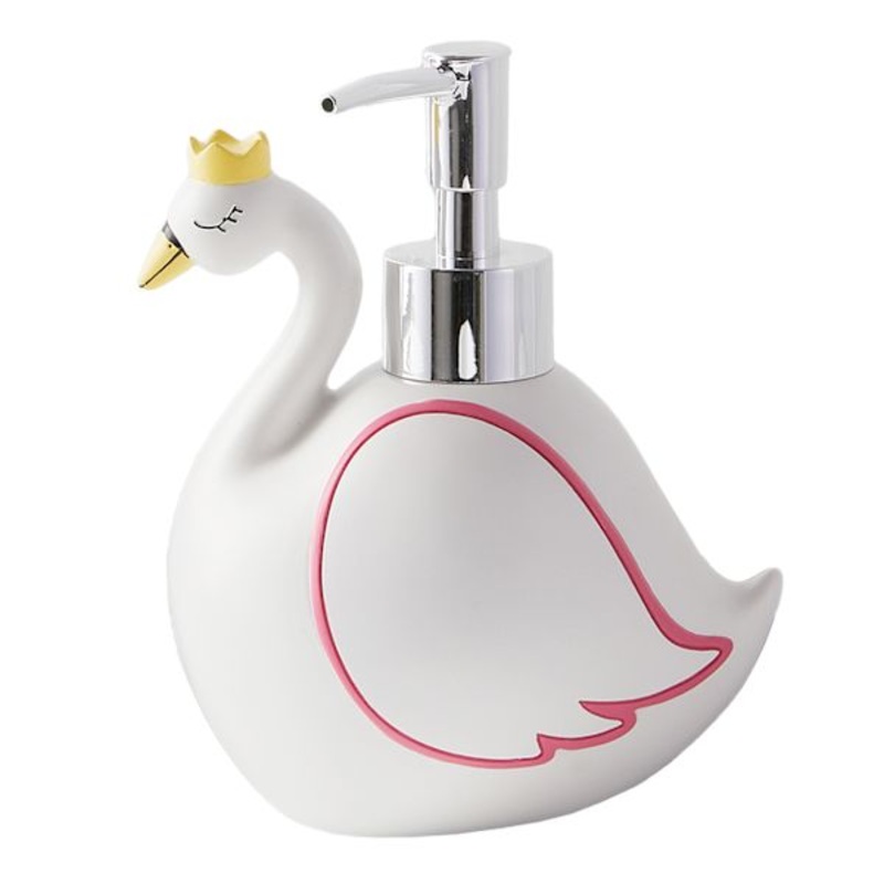 Tiny Dreamers White Swan Soap Dispenser, 5″
