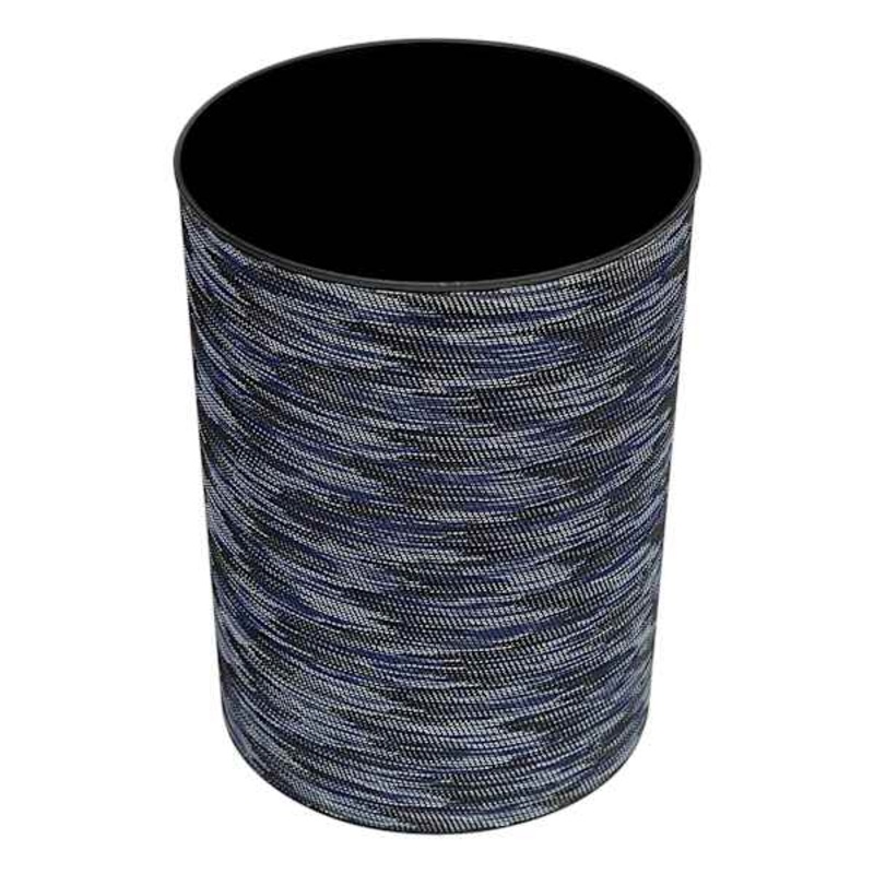 Winslow Dark Blue Round Trash Bin, 10l