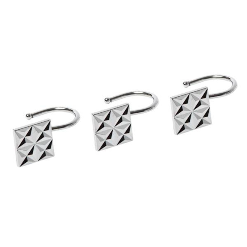 12-Pack Biker Chrome Shower Hooks
