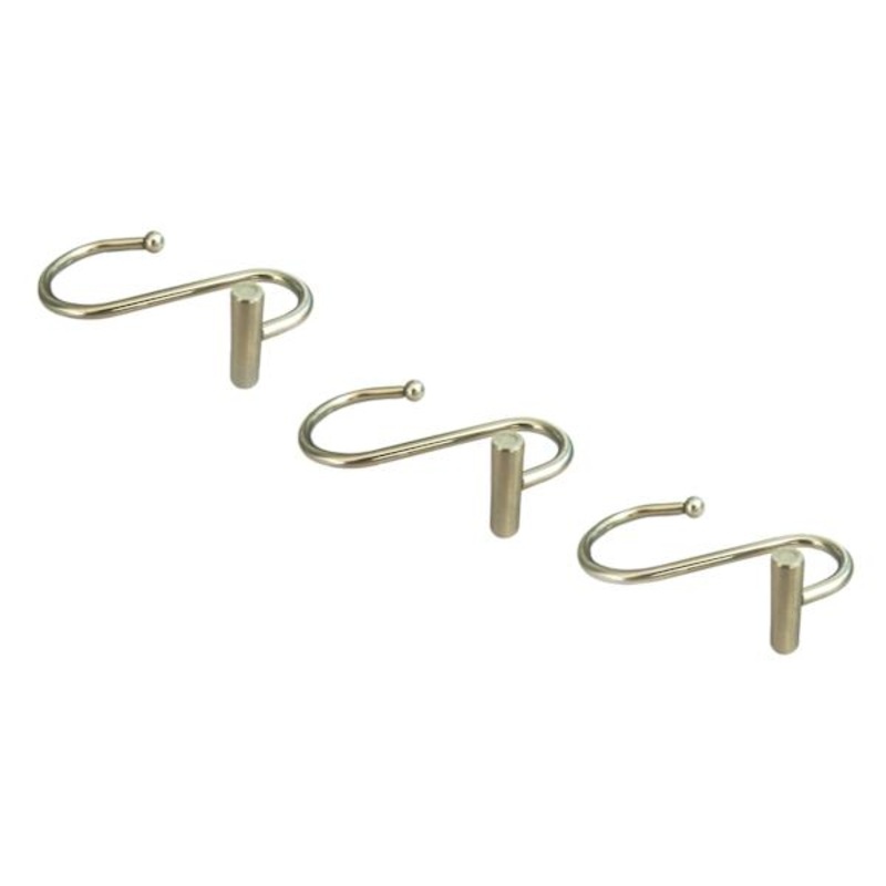 12-Pack Primo S Shaped Shower Hooks, Satin
