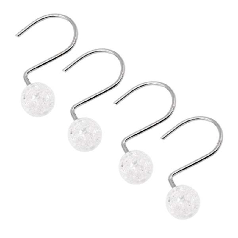 12-Piece Pearl Round Shower Curtain Hooks