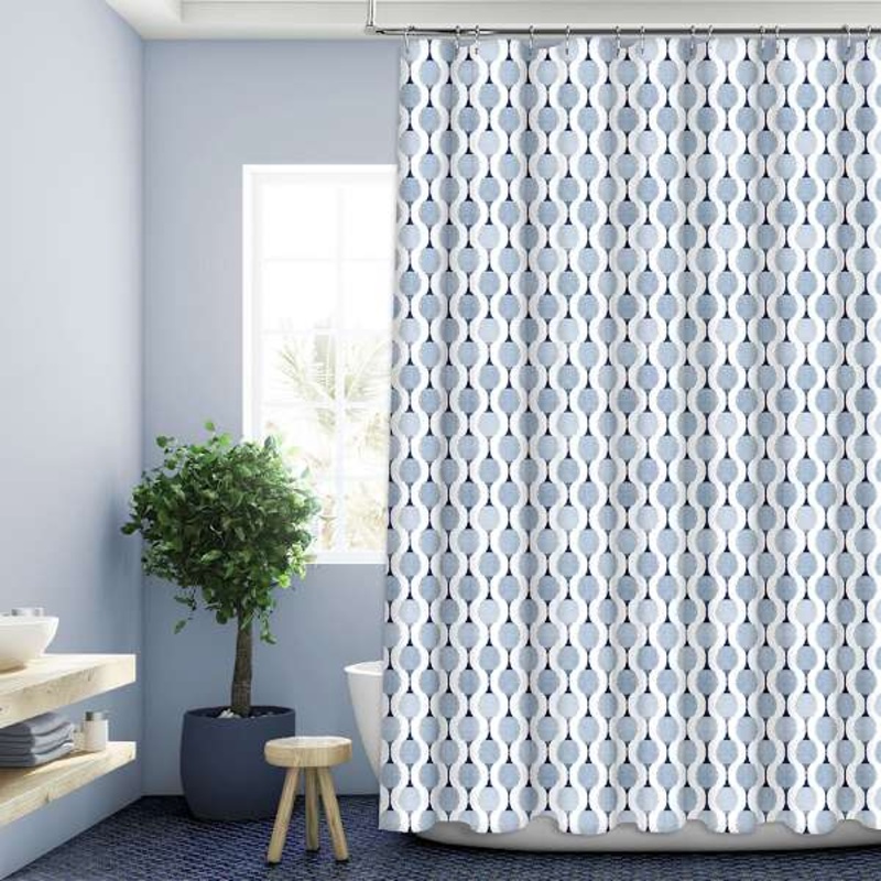 13-Piece Anya Blue Shower Curtain Set, 70×72