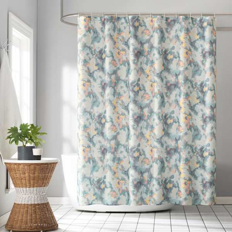 13-Piece Myla Multicolor Abstract Shower Curtain Set, 70×72
