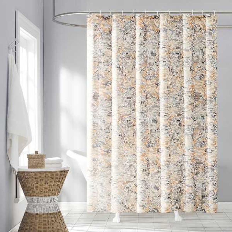 13-Piece Taupe Gila Shower Curtain Set, 72″