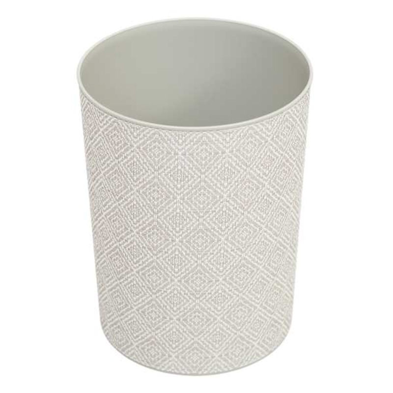 Winslow Light Grey Round Trash Bin, 10l