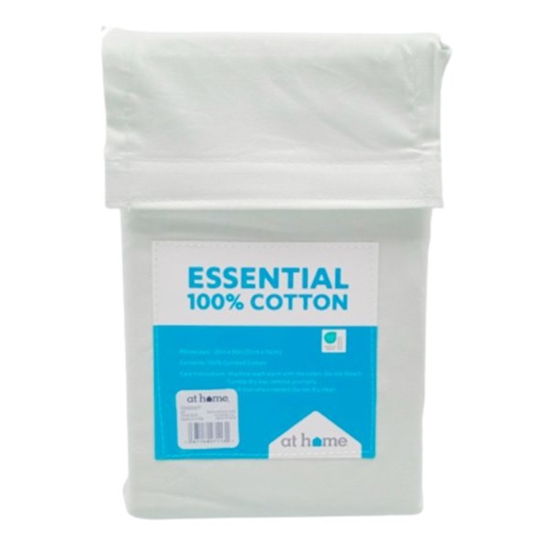 2-Pack Aqua 200 Thread Count Brushed Cotton Pillowcase Set, Standard