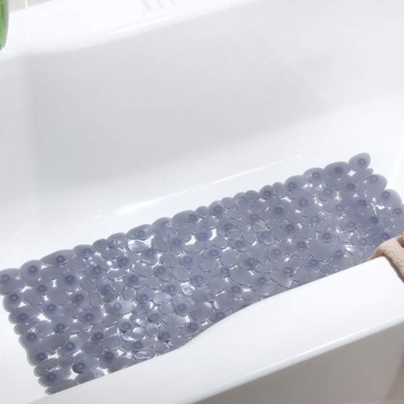 Rockie Grey Bath Mat, 13×28