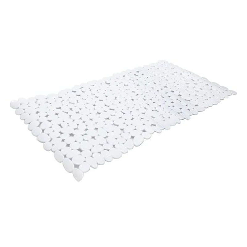 Rockie White Bath Mat, 13×28