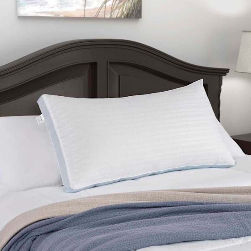 Seersucker Extra Firm Density Bed Pillow, King