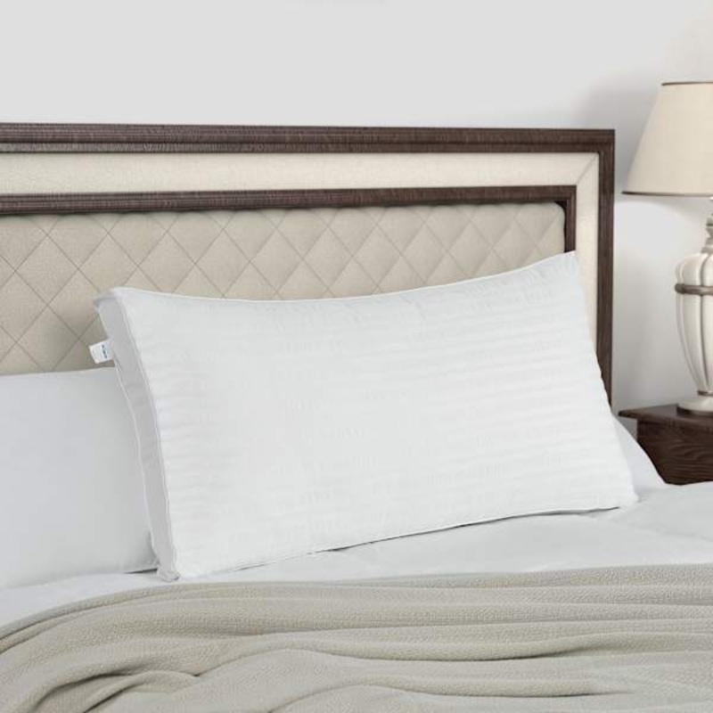 Seersucker Firm Density Bed Pillow, King