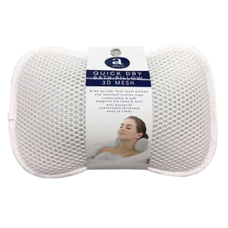 White 3D Mesh Spa Pillow, 8×11