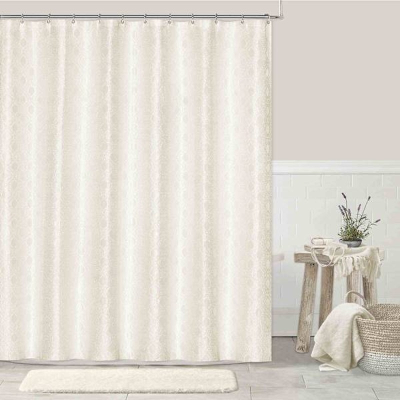 White Shower Curtain, 72″