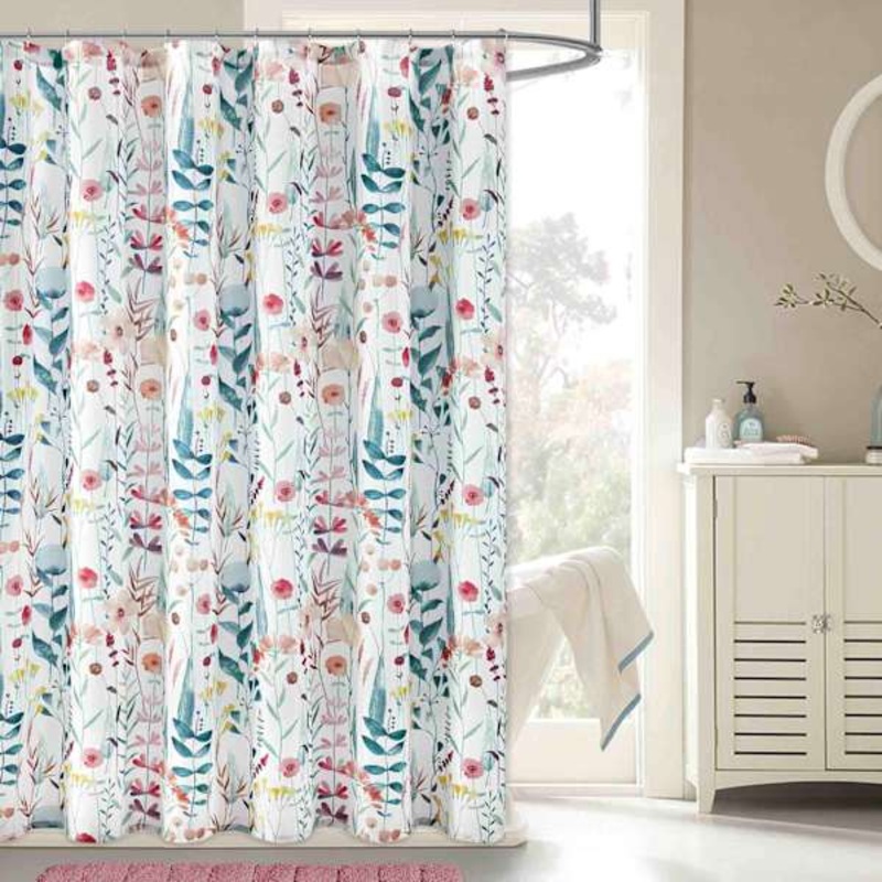 Wild Garden Print Shower Curtain, 72″