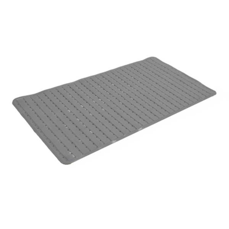 Woodsie Grey Bath Mat, 14.5×26.3