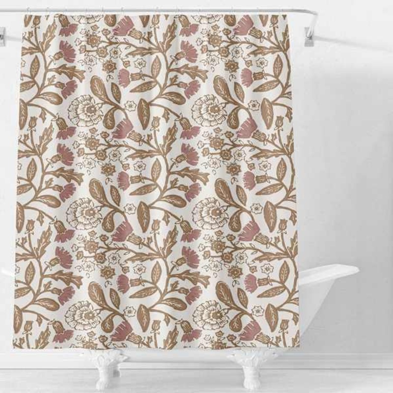 Yellow Cecilia Shower Curtain, 70×72