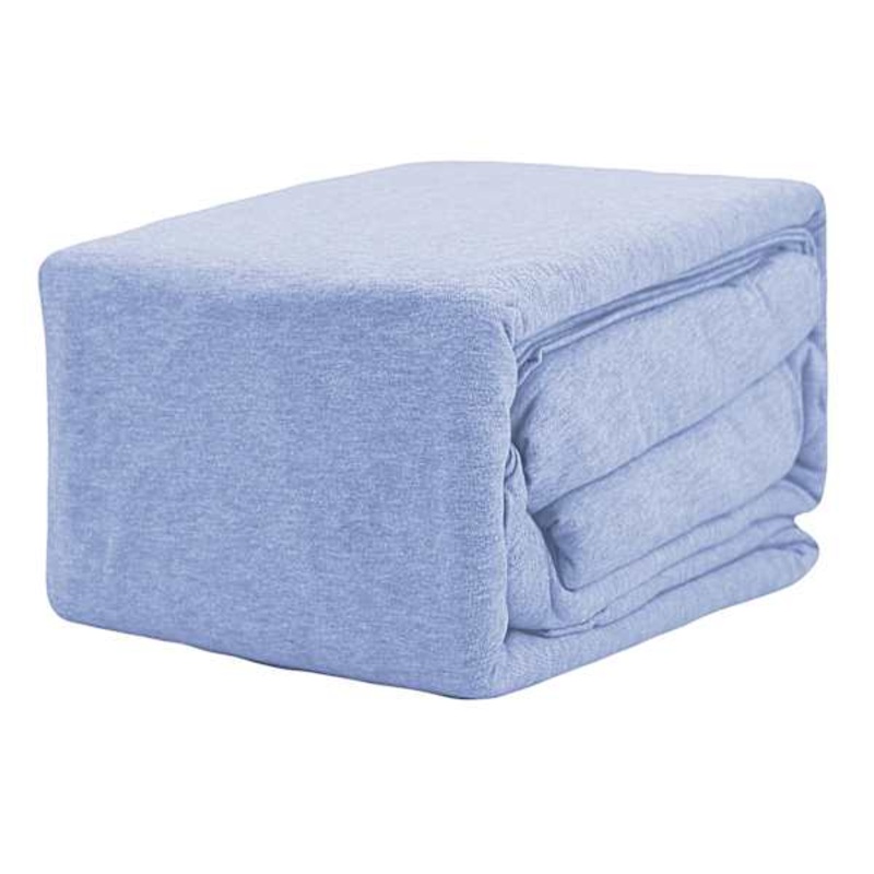 3-Piece Blue Jersey Sheet Set, Twin