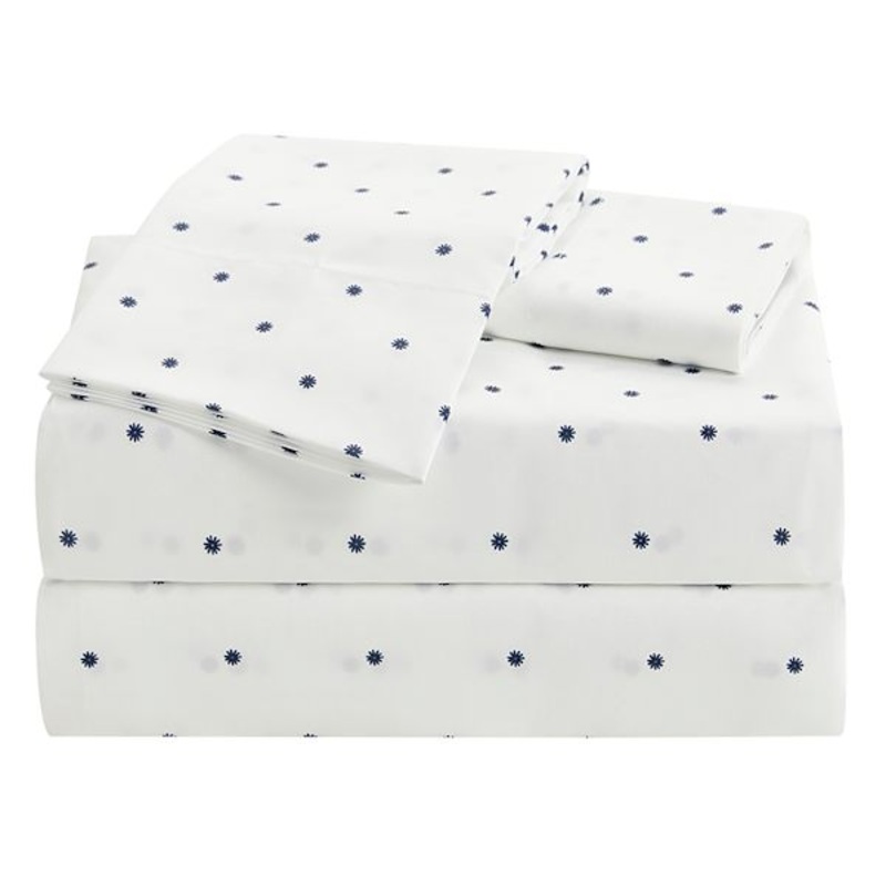 3-Piece Floral Print Cooling Microfiber Sheet Set, Twin/Twin XL
