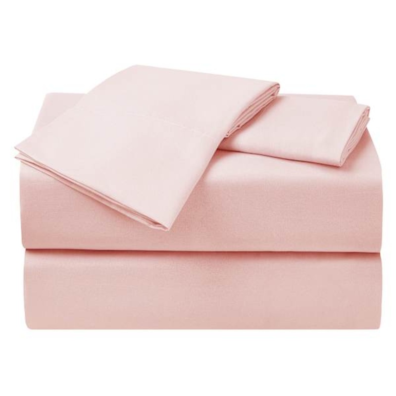 3-Piece Pink Cooling Microfiber Sheet Set, Twin/Twin XL