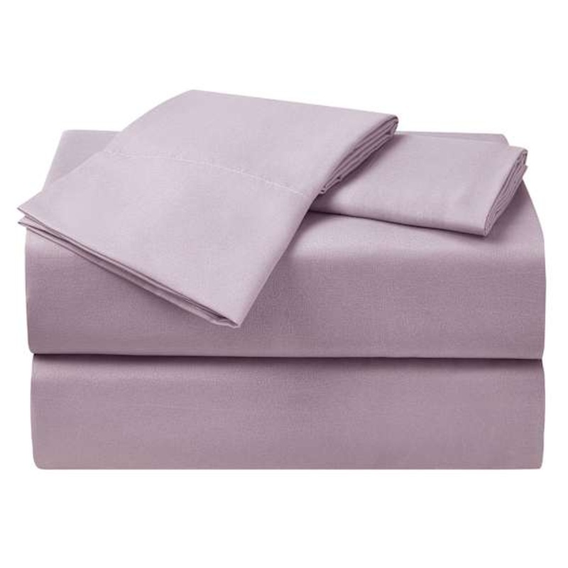 3-Piece Purple Microfiber Essential Sheet Set, Twin