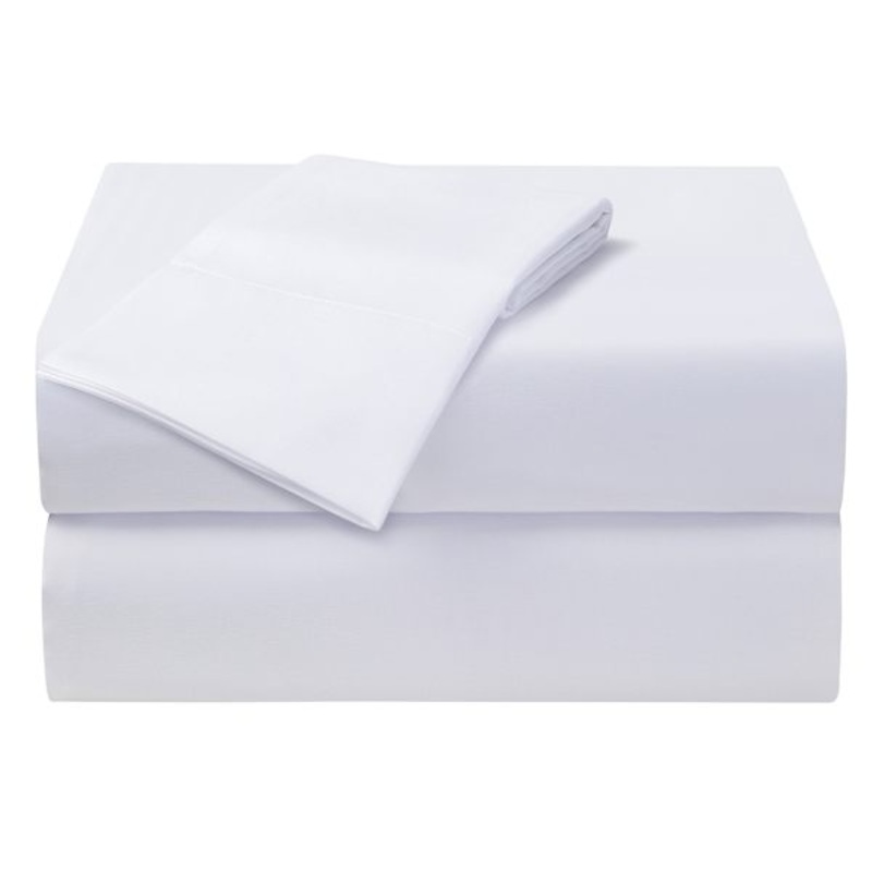3-Piece Solid White Sheet Set, Twin XL