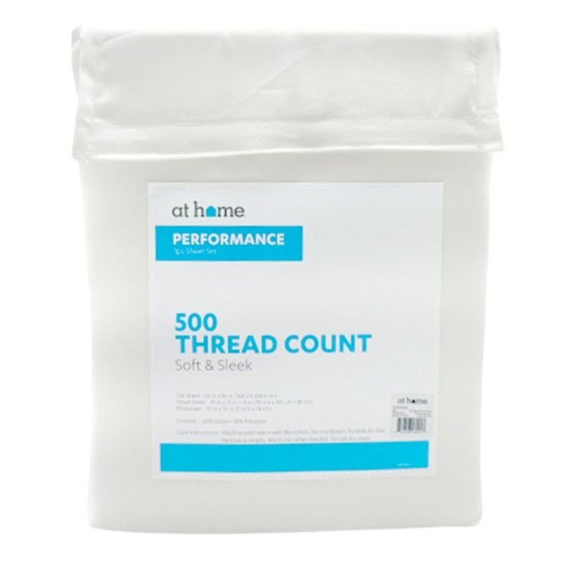 3-Piece Taupe 500 Thread Count Performance Sheet Set, Twin