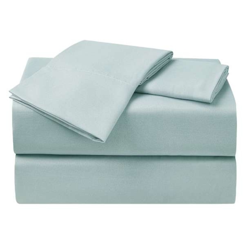 4-Piece Blue Antimicrobial Cooling Microfiber Sheet Set, King
