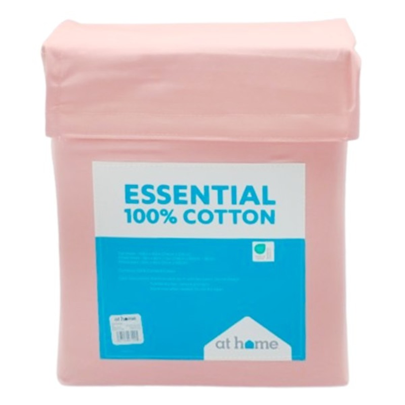 4-Piece Coral 200 Thread Count Brushed Cotton Sheet Set, King