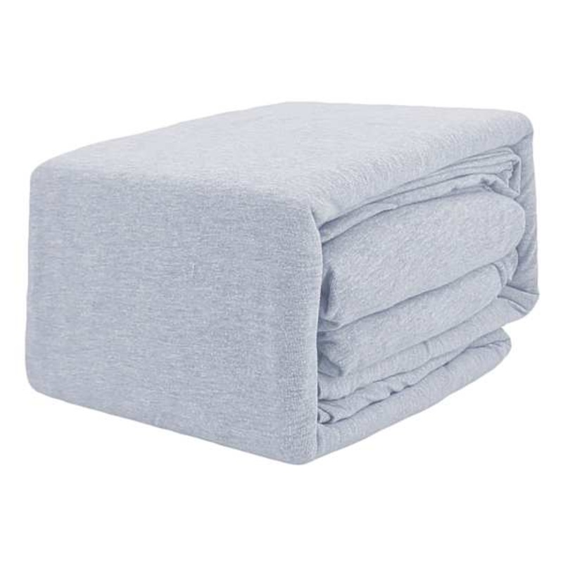 4-Piece Dark Grey Jersey Sheet Set, Queen