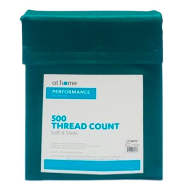 4-Piece Green 500 Thread Count Cotton Blend Sheet Set, King