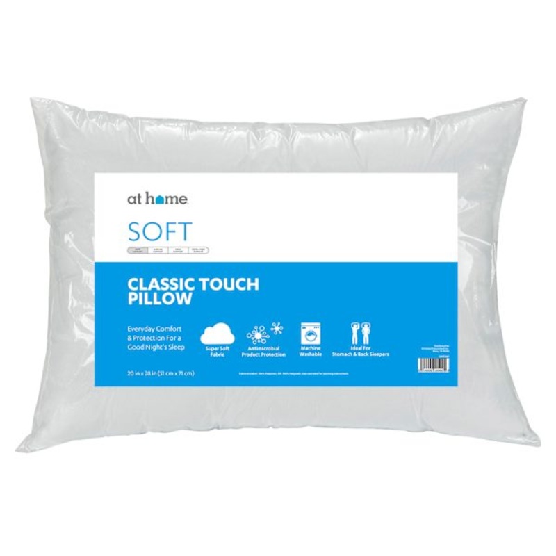 Soft Antimicrobial Bed Pillow, Standard/Queen