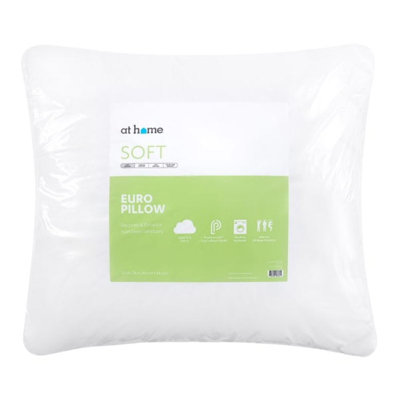 Soft Euro Bed Pillow, 26″