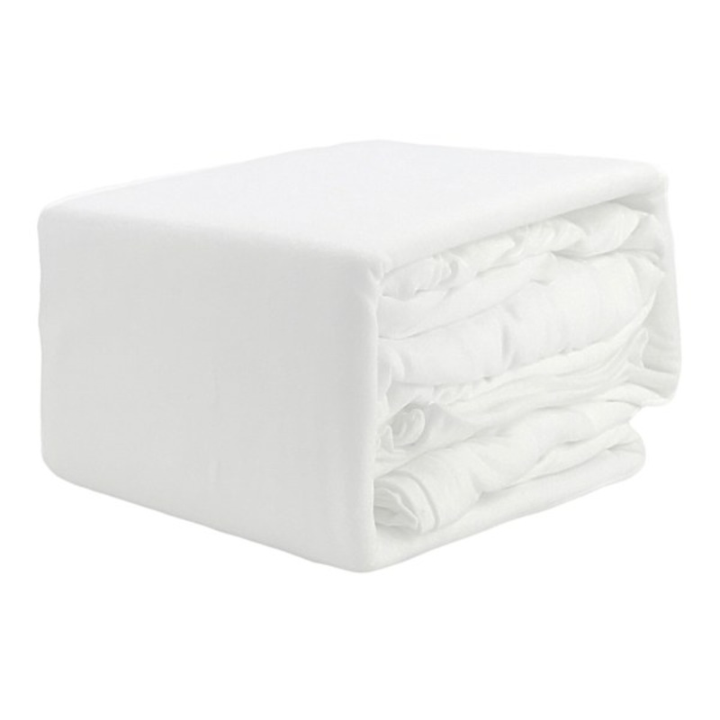 4-Piece White Jersey Sheet Set, Queen