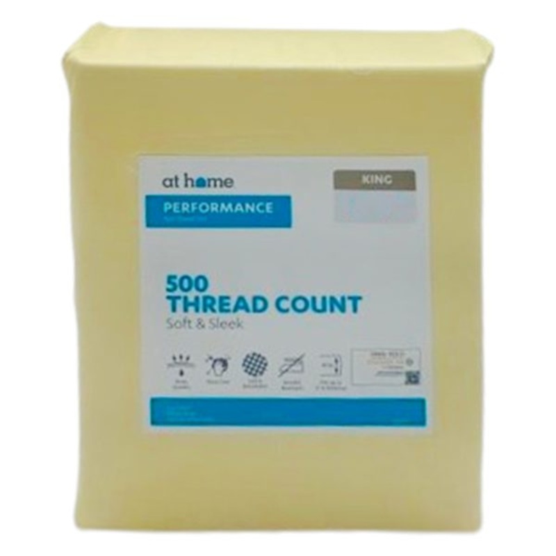 4-Piece Yellow 500 Thread Count Cotton Blend Sheet Set, King