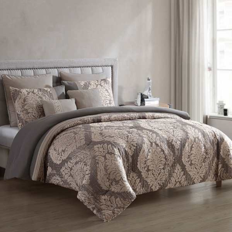 7-Piece Eliya Grey Comforter Set, King
