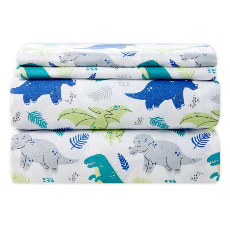 Tiny Dreamers Dino Land Printed Sheet Set, Full