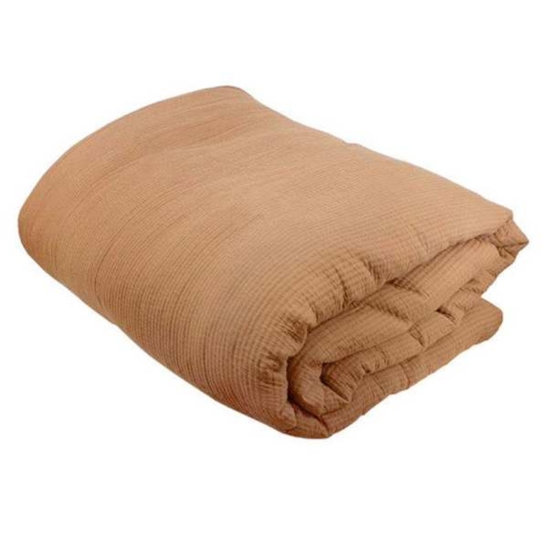 3-Piece Brown Cotton Dash Matelasse Comforter Set, King