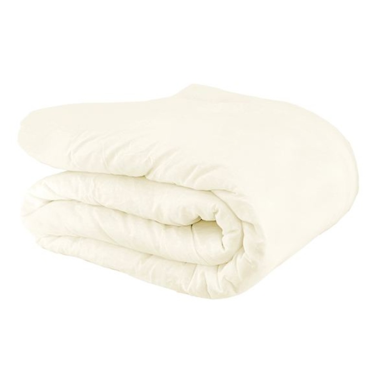 3-Piece Cream Cotton & Linen Blend Comforter Set, King