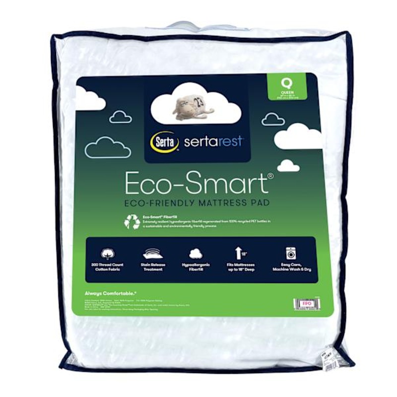 Serta Eco Mattress Pad, Queen